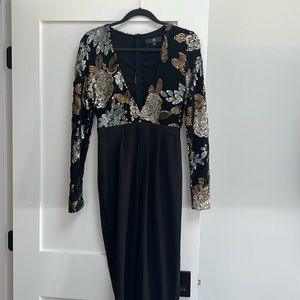 Missguided sequin jumpsuit